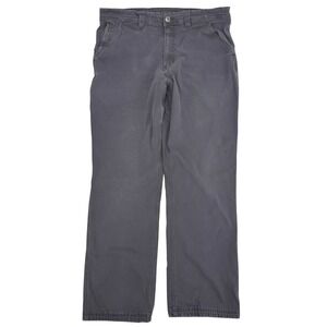Duluth Trading Co Flex Fire Hose Pants Mens 38x32 Gray Straight Leg Workwear